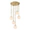 Designers Fountain Wine Flower 5-Light Brushed Gold Glam Statement Chandelier for Foyers and Entryways D329M-5CH-BG - alternate 3